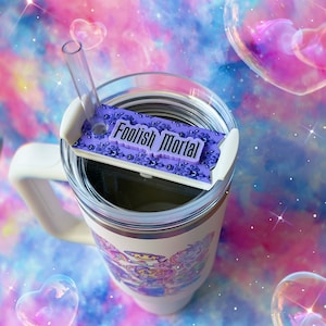 Foolish Mortal Tumbler Topper: H2.0 Cup Accessory