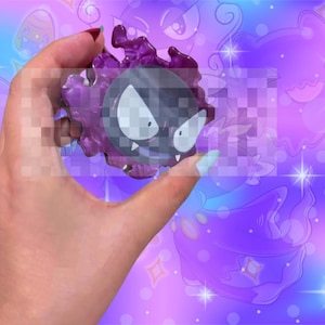 90s Gamer Ghostie Type Hair Claw | Acetate Hair Claw | Nostalgia Hair Claw | Hair Accessories