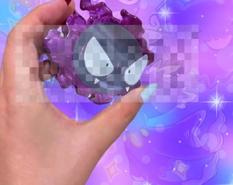 90s Gamer Ghostie Type Hair Claw | Acetate Hair Claw | Nostalgia Hair Claw | Hair Accessories