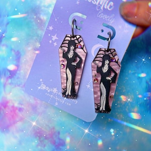 Mistress of the Dark Earrings | Halloween Earrings | Spooky Earrings |