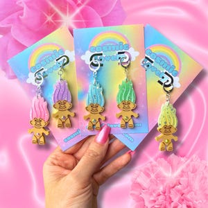 Pendientes Pastel Spring TroII / Pendientes acrílicos / Pendientes caprichosos / Pendientes mágicos / Pendientes arcoíris / Pendientes Y2K / Pendientes de los 90