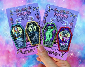 NBC Coffin Earrings | Halloween Earrings | Spooky Earrings | Skellington Inspired | Henchman | Meant to be