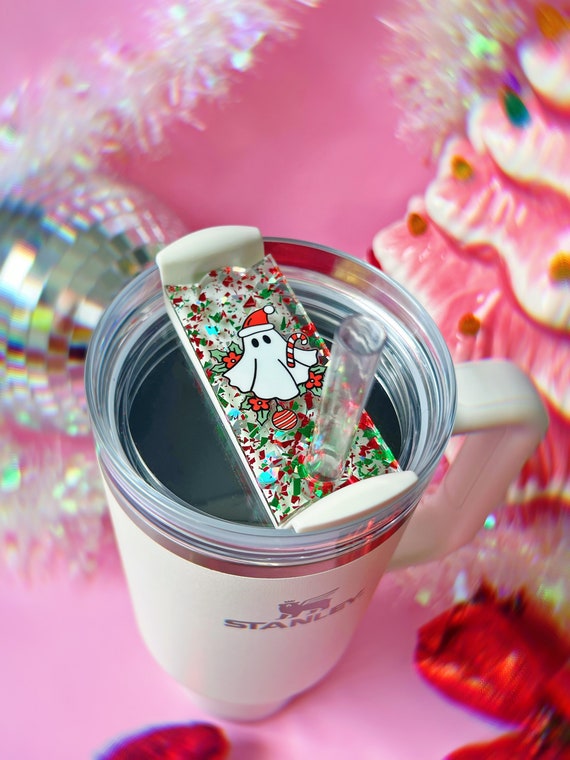 Christmas Ghost Stanley H2.0 Cup Topper 40oz | 30oz | 20 oz | Stanley Cup  Accessories | Tumbler