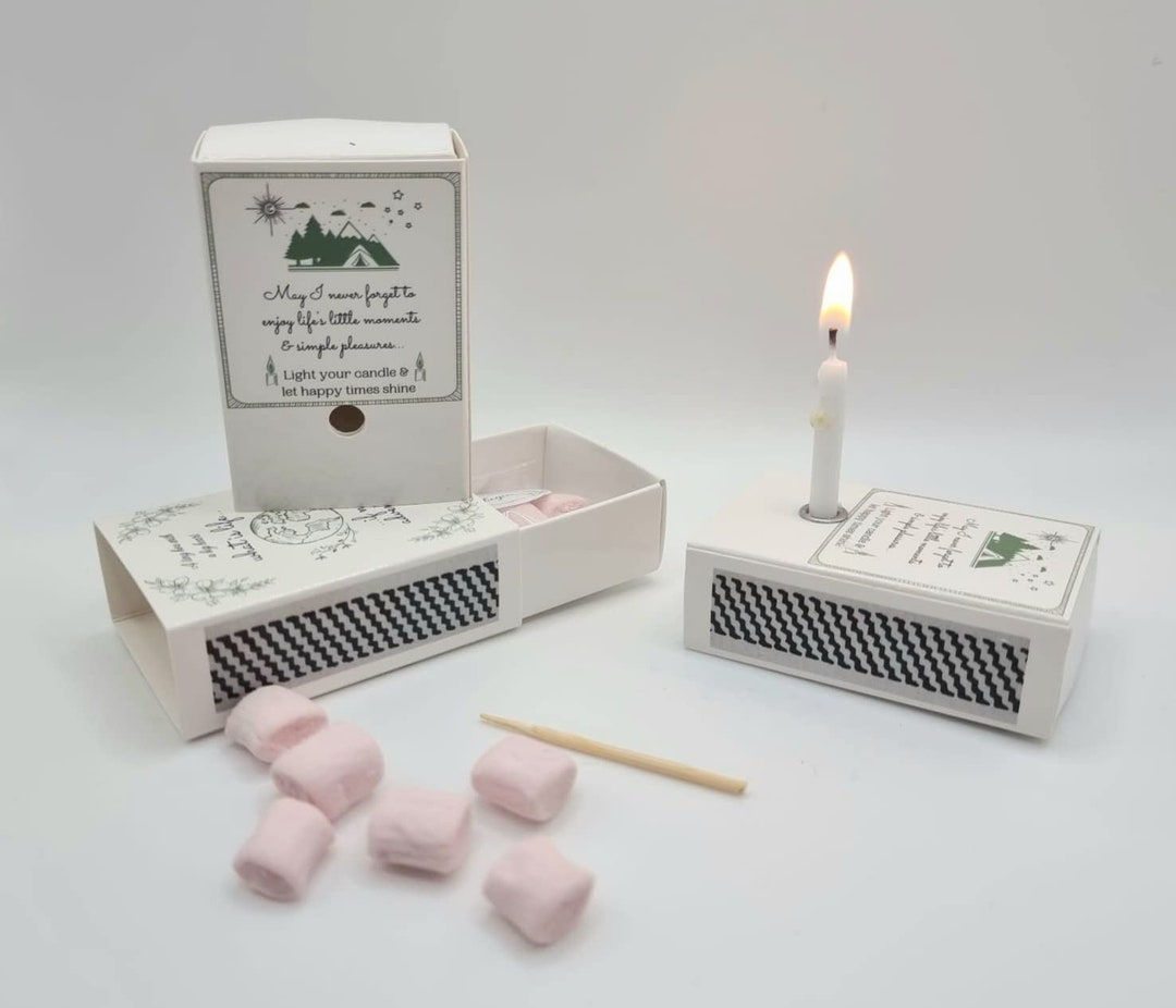 Mini Marshmallow Toasting Kit in A Matchbox Gift suitable for All Diets