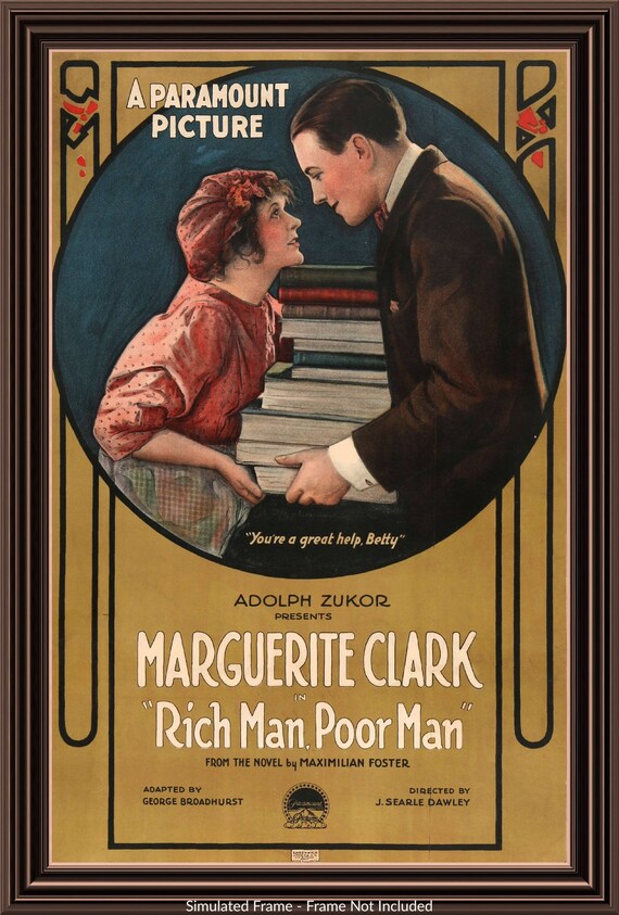 Rich Man Poor Man 1918 Original Linen Backed One Sheet Etsy Rich Man Poor Man 1918 Original Linen Backed One Sheet Etsy