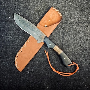 Hammer Forged Bushcraft Knife