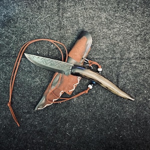 Hammer Forged Neck Knife