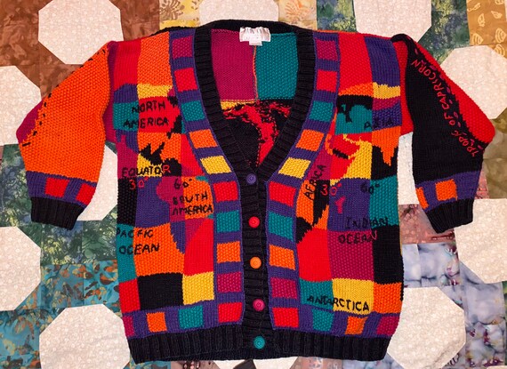 funky knit cardigan