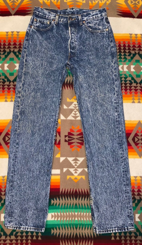 80s Levis 501 Acid Wash Jeans SZ 29