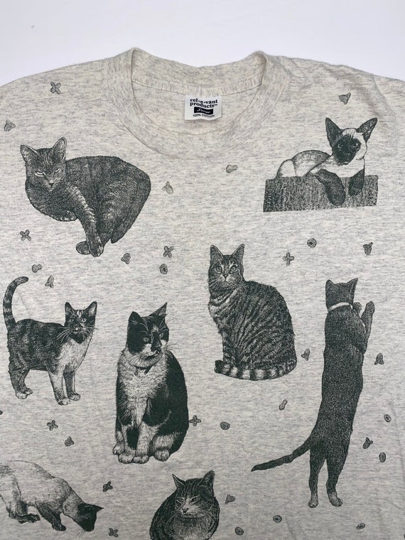 Rel.e.vant All Over Print Cat T Shirt - image 3