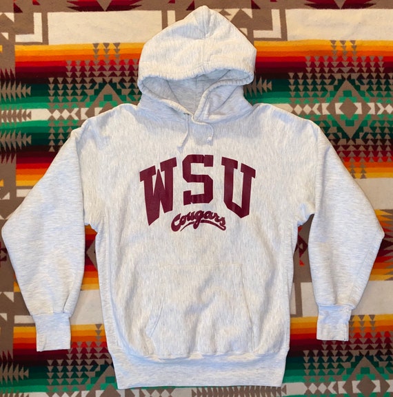 WSU Washington State Cougars Reverse Weave Hoodie