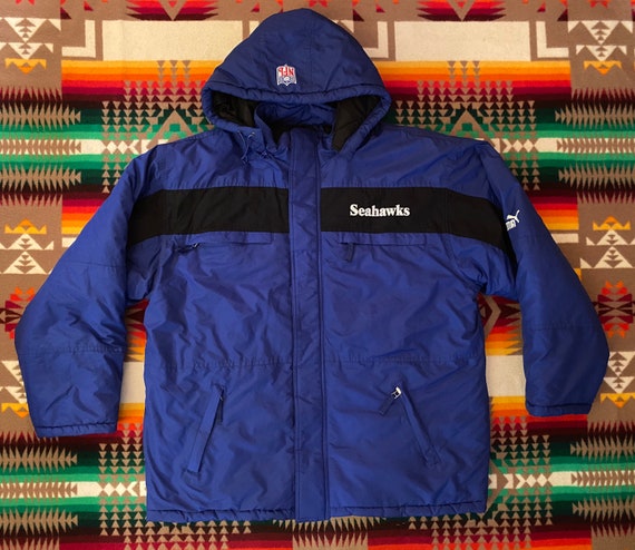 Seattle Seahawks Puma Parka Jacket Sz XL
