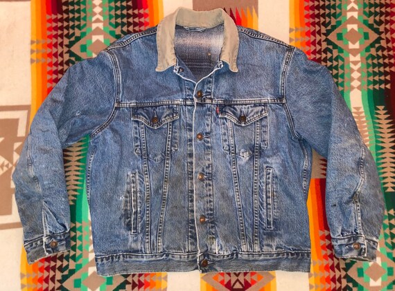 levis flannel lined trucker jacket
