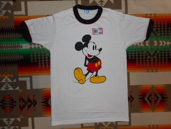 Deadstock Mickey Mouse Ringer T Shirt Sz S/M