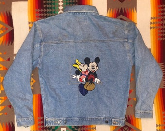 Mickey Mouse Denim Jacket - Etsy