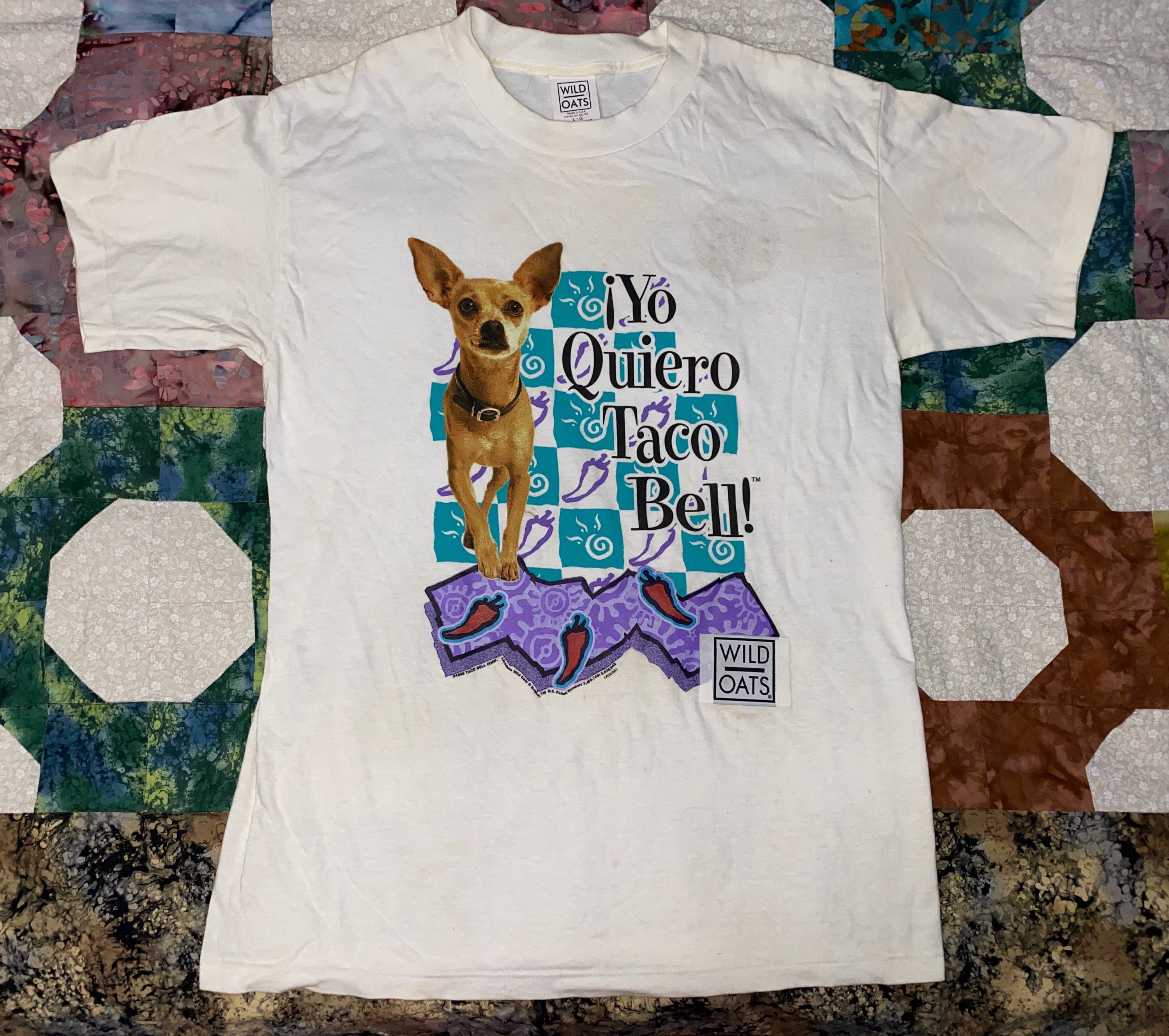 Taco Bell Chihuahua T Shirt Wild Oats Etsy Israel
