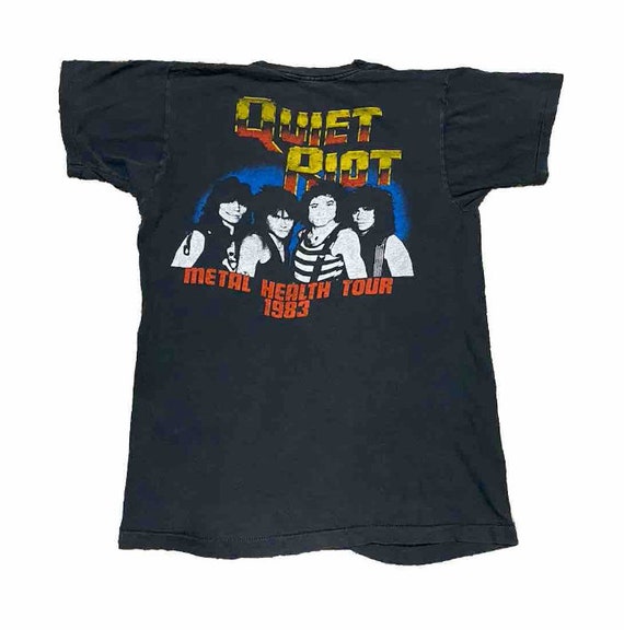 Vintage Quiet Riot Metal Health T Shirt 1983 - image 2