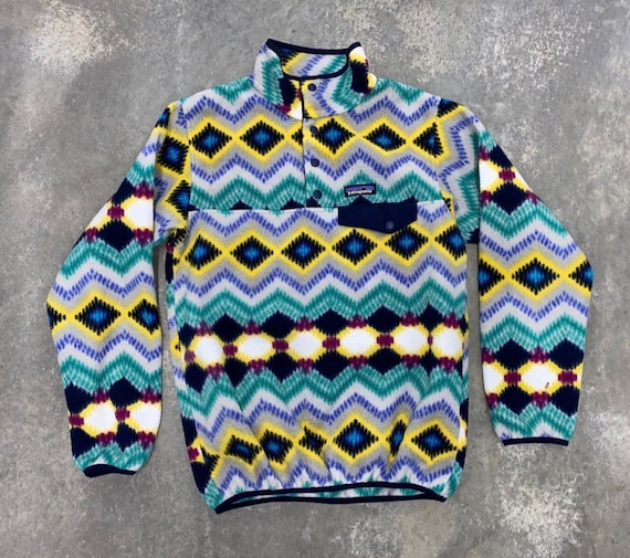 Patagonia Aztec Snap T Synchilla Fleece Pullover XS 