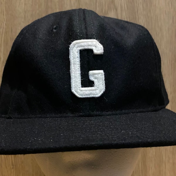 Homestead Grays Ebbets Field Flannels Wool Fitted Hat Black 7 3/4