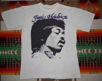 80s Jimi Hendrix T Shirt Size Small the doors santana jefferson airplane