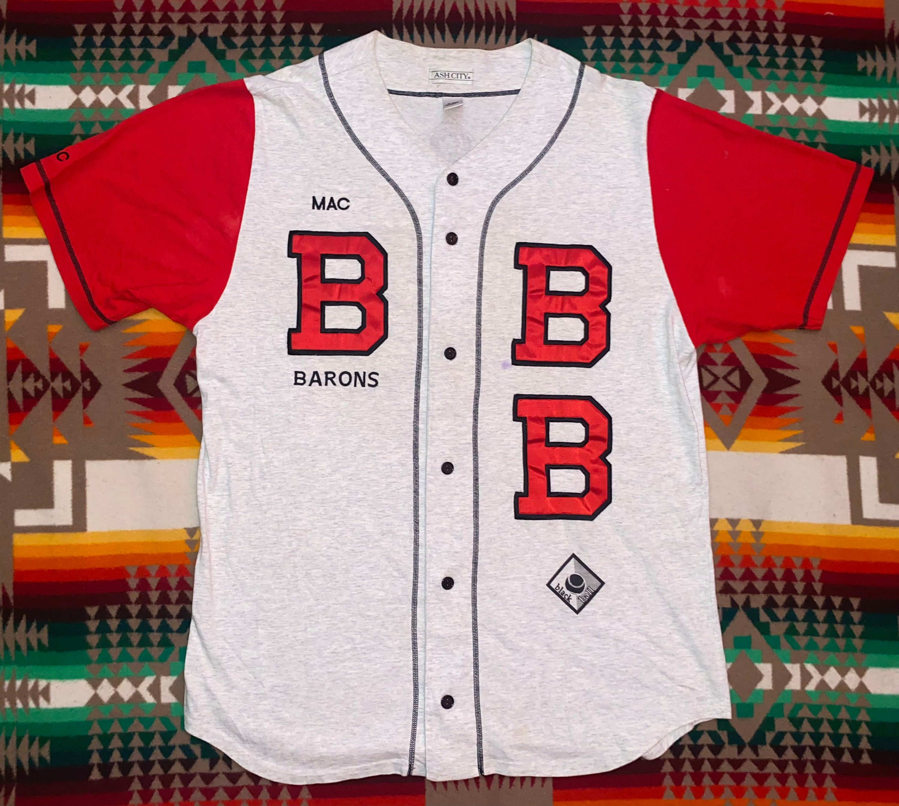 Ebbets Field Flannels Negro League Baseball Allover Vintage Inspired Varsity Jacket