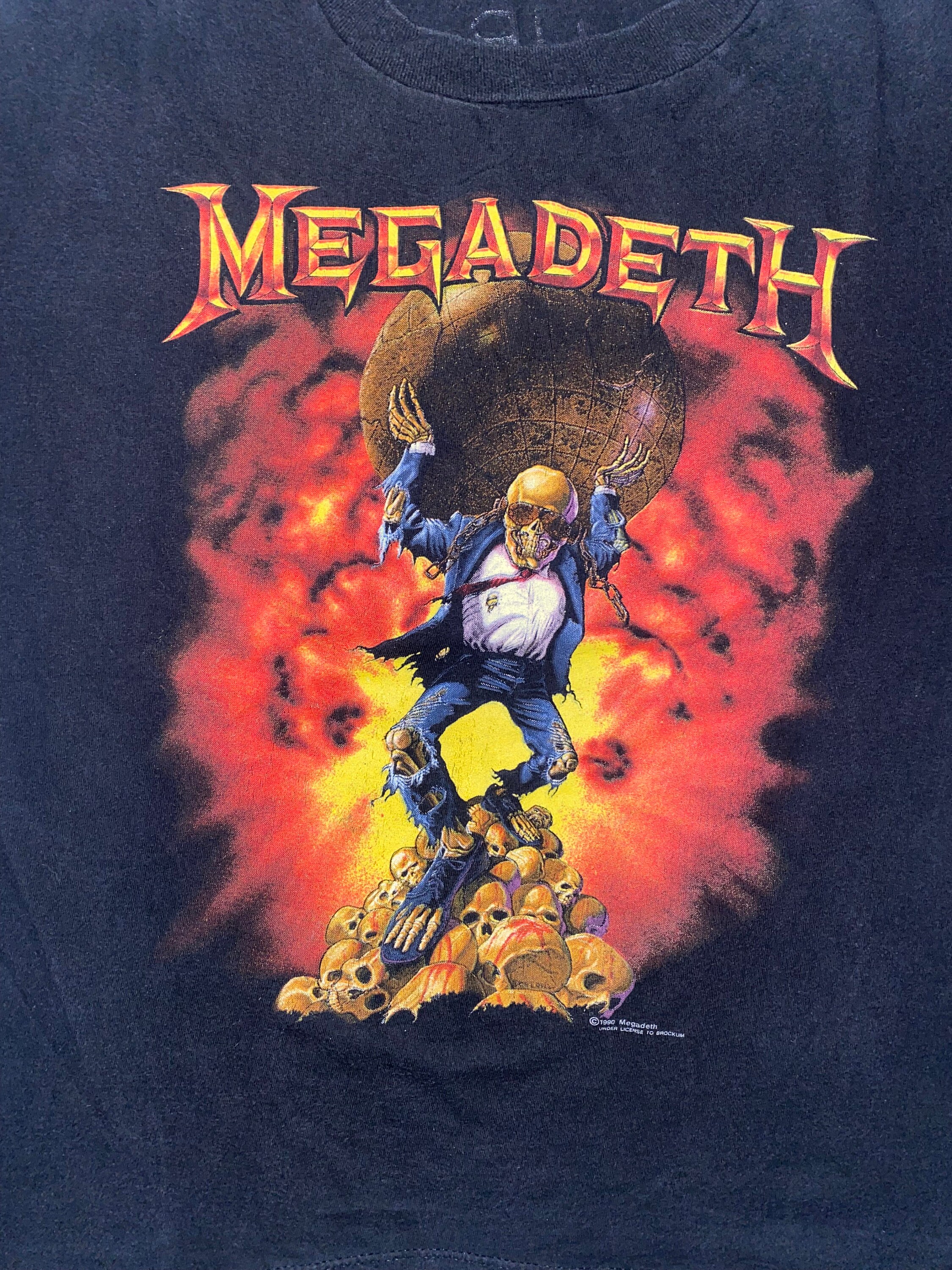 Vintage Megadeth 1991 Concert T Shirt Thrash Metal Metallica 