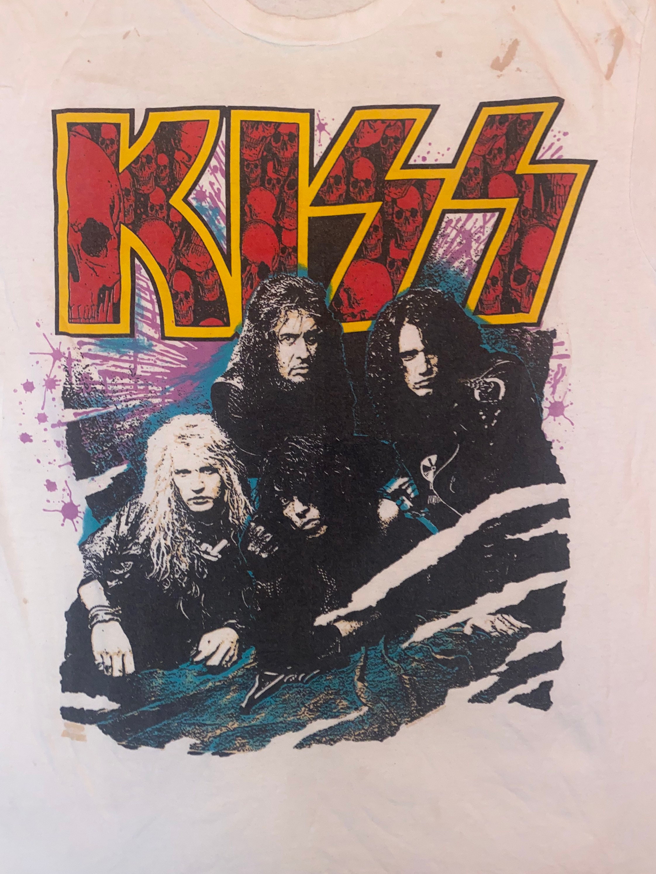 Kleding Gender-neutrale kleding volwassenen Tops & T-shirts T-shirts T-shirts met print KISS Revenge T Shirt Ac/Dc Van Halen Thin Lizzy 
