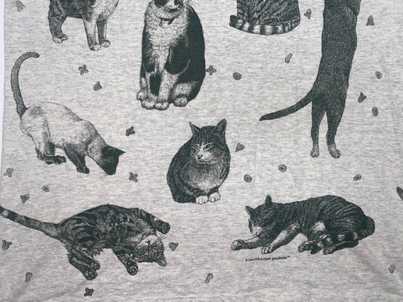 Rel.e.vant All Over Print Cat T Shirt - image 4