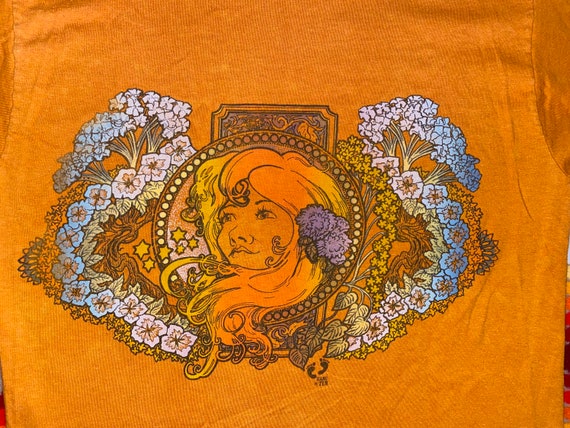 Vintage Hang Ten Art Nouveau Pocket T Shirt Doubl… - image 4