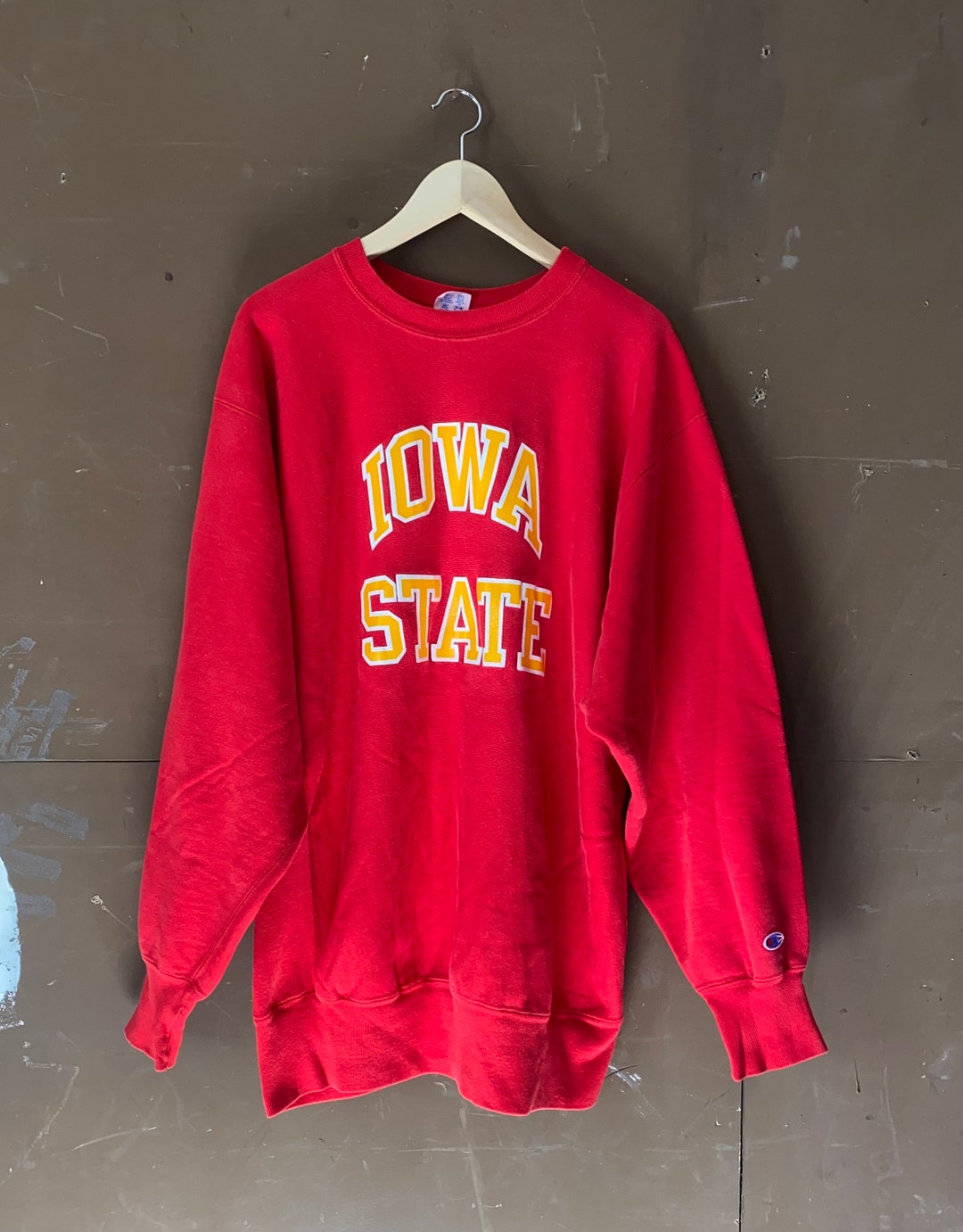 Vintage Iowa State Champion Reverse Weave Sweatshirt Crewneck Etsy