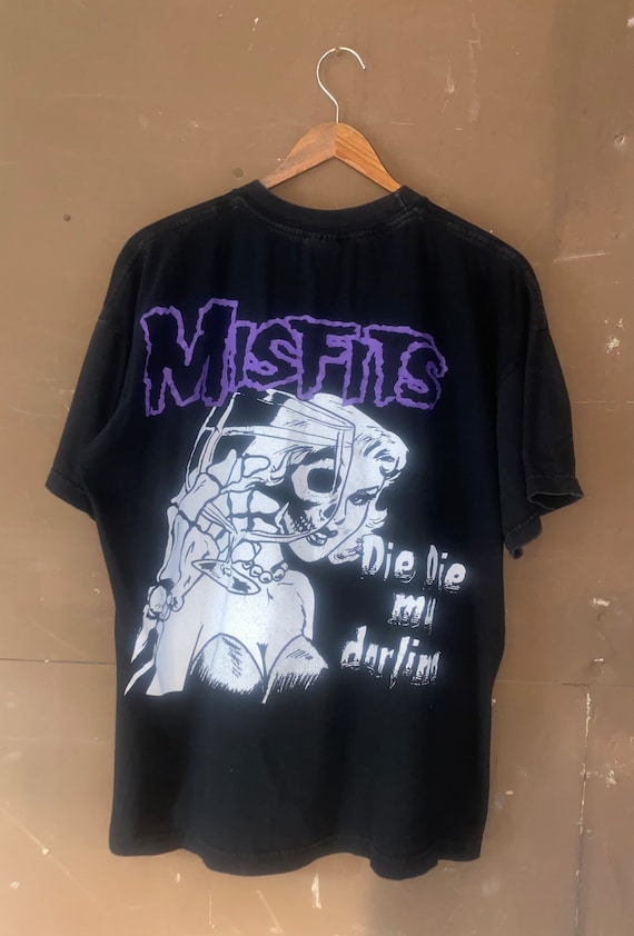 Misfits Die Die My Darling T Shirt Blue Grape Sam… - image 2