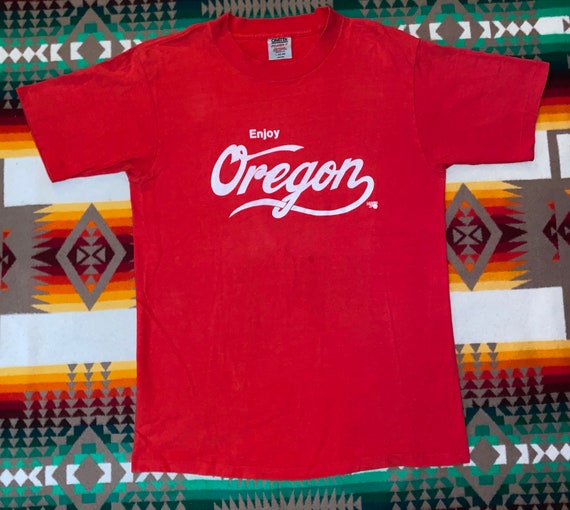 Enjoy Oregon Oneita T Shirt Sz M