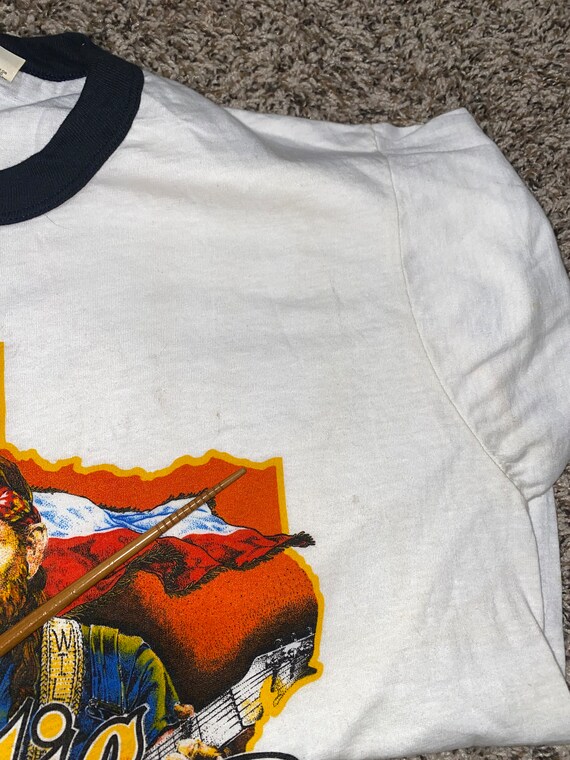 Vintage Willie Nelson Ringer T Shirt - image 4