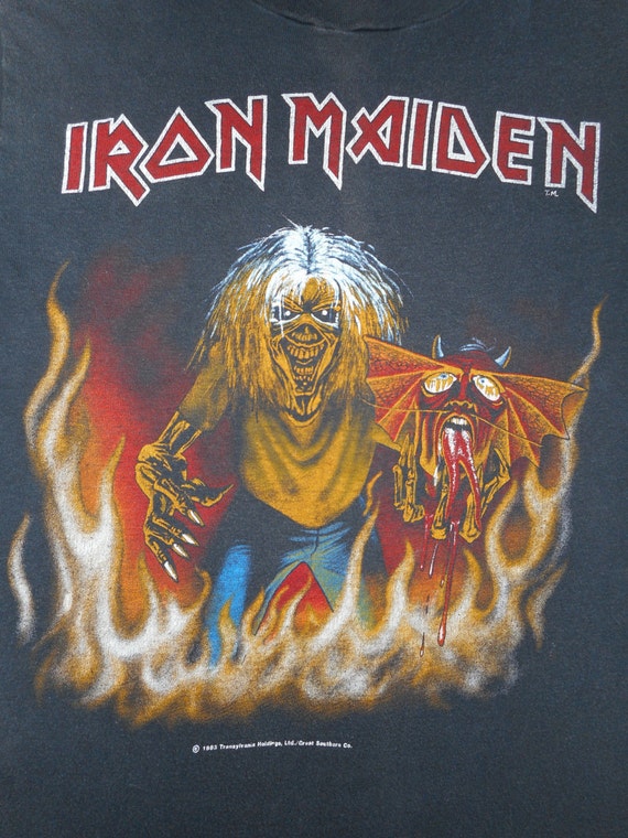 Vintage 1983 Iron Maiden T Shirt - image 2