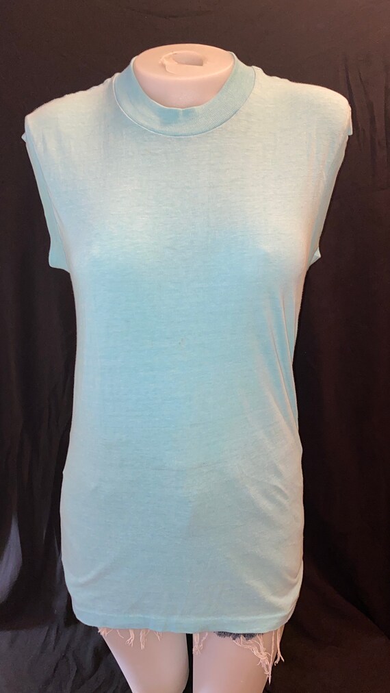 Blank Healthknit sleeveless T Shirt Sz S