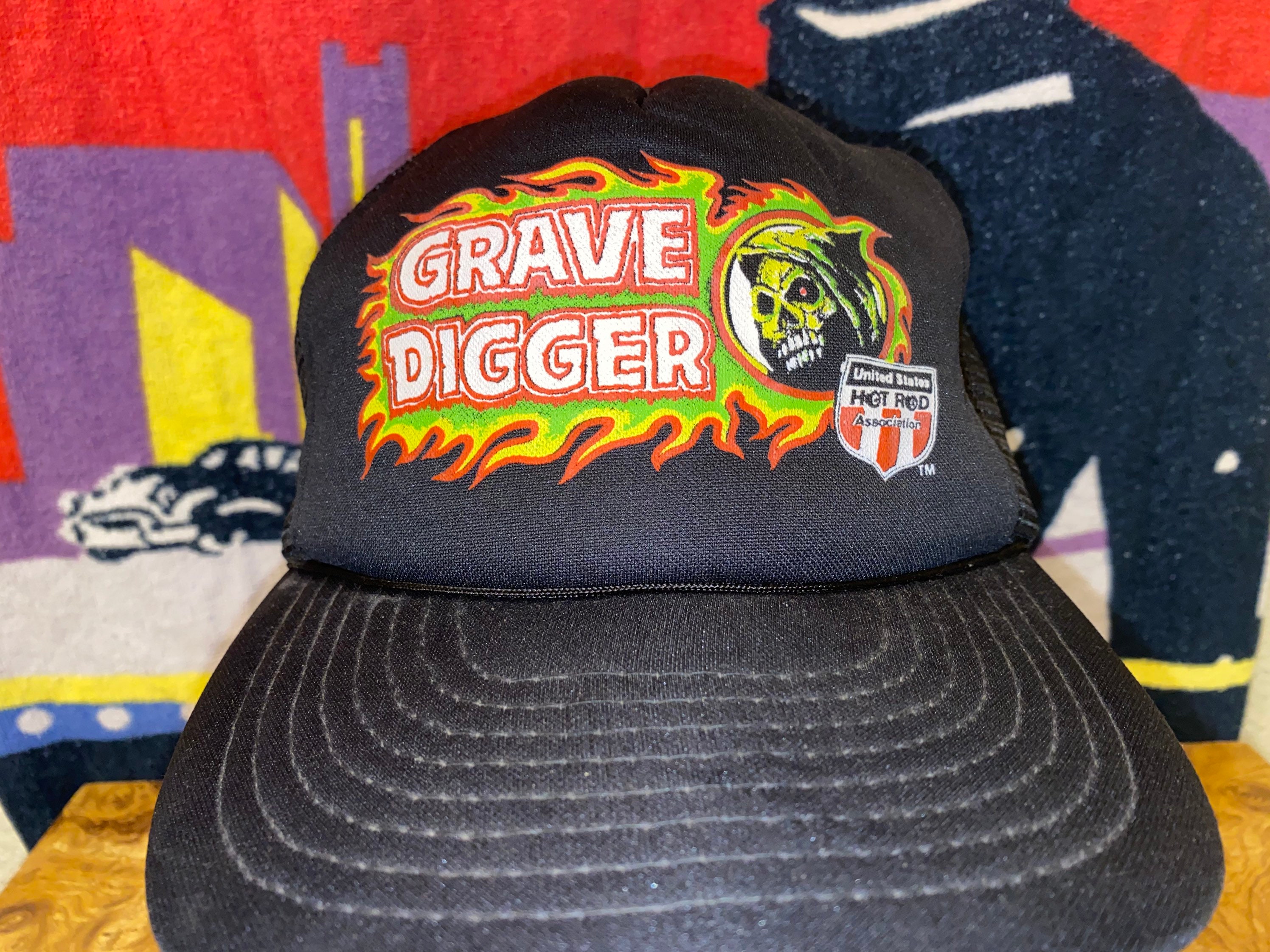 Grave Digger Monster Truck Trucker Hat 