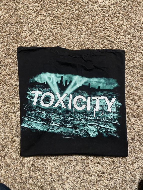 System Of A Down T Shirt Toxicity band logo nero Ufficiale Uomo