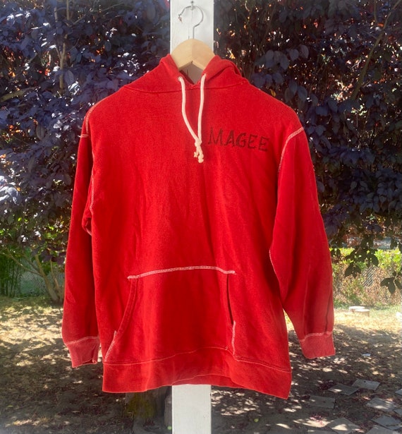 Vintage 60s red hoodie Gem