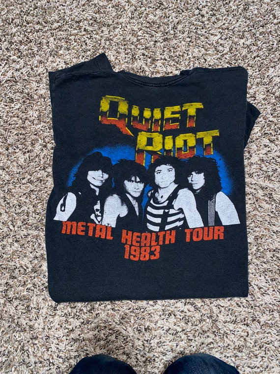 Vintage Quiet Riot Metal Health T Shirt 1983 - image 4