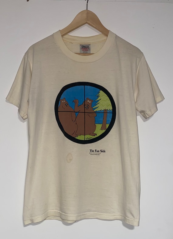 Vintage The Far Side Bear Hunting T Shirt