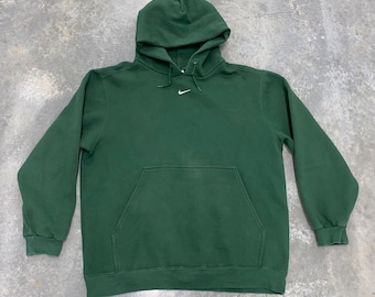 NIKE Center Swoosh Green Hoodie