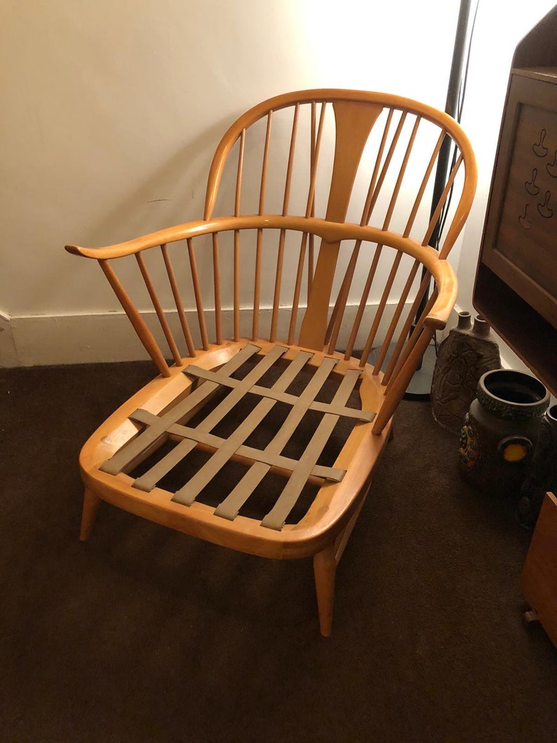Vintage Ercol Mid Century Easy Chair model 501 with original Etsy