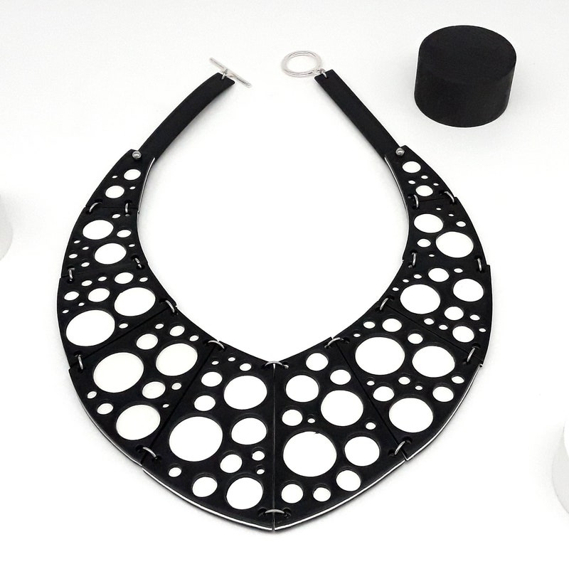 STAR POLKA DOT BOWKNOT NECKLACE / SIL