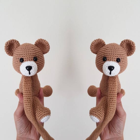 A Pair Of Teddy Bear Curtain Tieback Cotton Bear Crochet Tie Etsy
