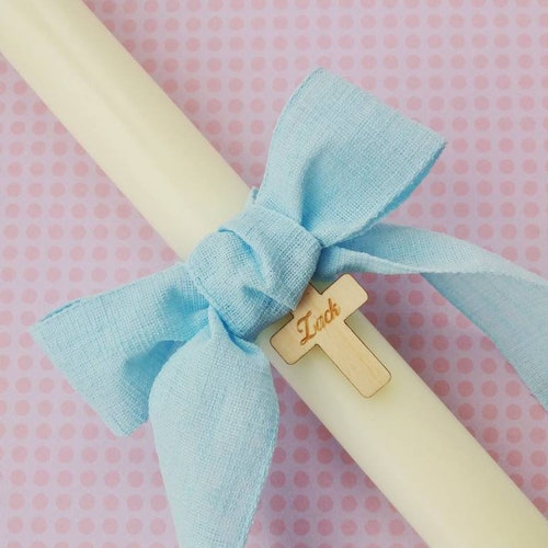 Baptism Candle. Personalised Baptism Candle. Christening Etsy