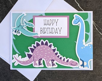 Dinosaurs Birthday Card