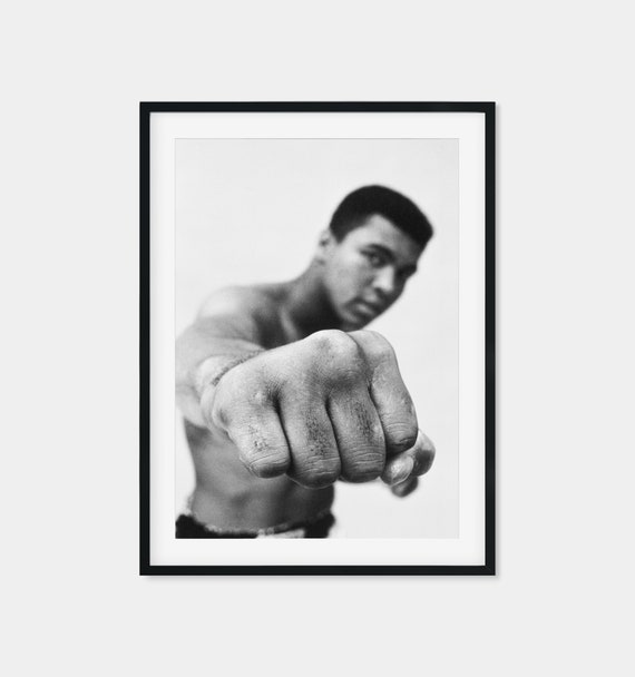 MUHAMMAD ALI CASSIUS CLAY VINTAGE POSTER PRINT LOOKS AWESOME FRAMED
