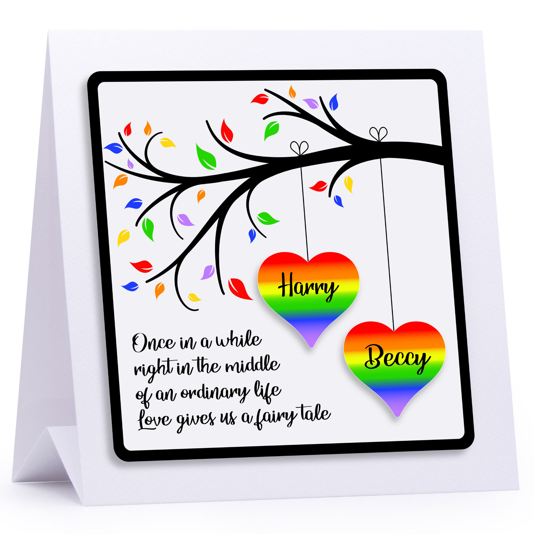 Personalised Gay Anniversary Card Engagement Wedding Card Etsy UK
