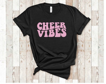 cheer vibes shirts, cheerleader, comp season,