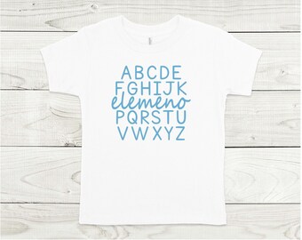 ABC Elemeno Shirt, Alphabet kids shirts, kindergarten shirts, Elemeno P Shirt, kids back to school shirt, kid school shirt, alphabet elemeno